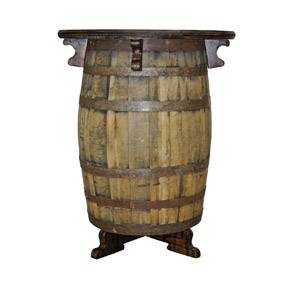Oak Barrel Cocktail Table